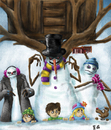 Cartoon: mosntruos de nieve! (small) by ernesto guerrero tagged monsters,snow