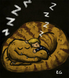 Cartoon: tyranosaurius dreams (small) by ernesto guerrero tagged tyranosaurus,dinosaur,children