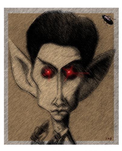 Cartoon: Franz Kafka (medium) by kap tagged kafka,caricature,franz,literature