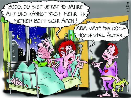 Cartoon: ... (medium) by sam tagged liebe,mann,frau,woman,man,sam,character,ehe,lustig,bunt