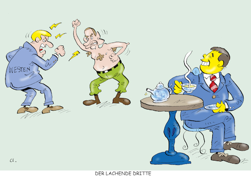 Cartoon: Der Lachende (medium) by astaltoons tagged putin,ukraine,krieg,putin,ukraine,krieg