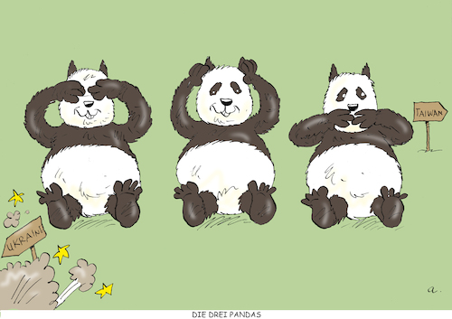 Drei Pandabären Drei Pandabären