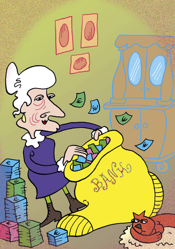 Cartoon: Geldwert (medium) by astaltoons tagged euro,geldwert,sparen,zinsen,geld,sparstrumpf,anlagemöglichkeiten