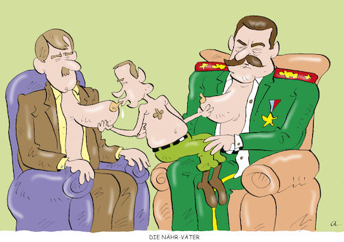 Cartoon: Nähr-Väter (medium) by astaltoons tagged putin,ukraine,krieg,putin,ukraine,krieg