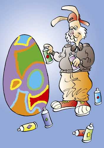 Cartoon: Osterhase (medium) by astaltoons tagged 