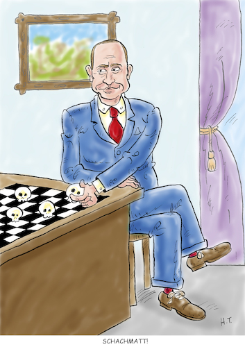 Cartoon: Schachmatt (medium) by astaltoons tagged putin,ukraine,krieg,putin,ukraine,krieg