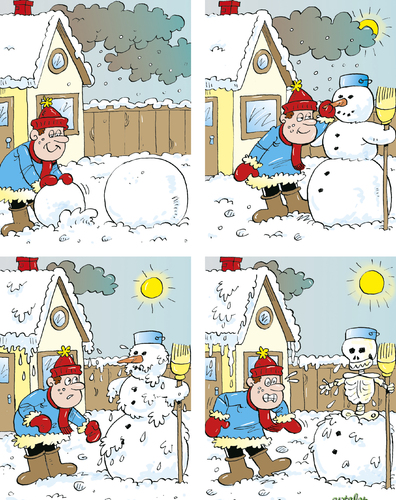 Cartoon: Schneemann (medium) by astaltoons tagged schnee,schneemann,winter