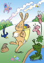 Cartoon: Osterhase (small) by astaltoons tagged ostern,eier