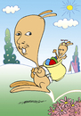 Cartoon: Osterhase (small) by astaltoons tagged ostern,osterhase