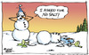 Cartoon: Margherita (small) by JohnBellArt tagged margherita snowman salt melt tragedy cocktail alcohol drink tequila