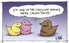 Cartoon: Poops! (small) by JohnBellArt tagged peeps,poop,poops,easter,candy,sugar,treat,cartoon,john,bell