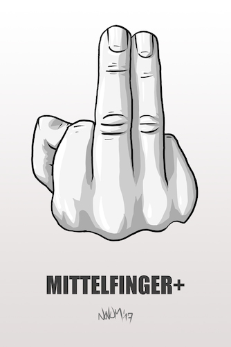Mittelfinger plus By INovumI, Philosophy Cartoon