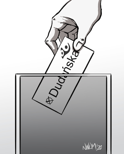 Cartoon: Polen Wahl 2020 (medium) by INovumI tagged polen,wahl,corona,briefwahl,pis,malgorzata,kidawa,blonska,opposition
