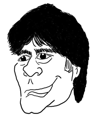 Cartoon: Jogi Löw Karikatur (medium) by noseart tagged jogi,löw,bundestrainer,nationalmannschaft