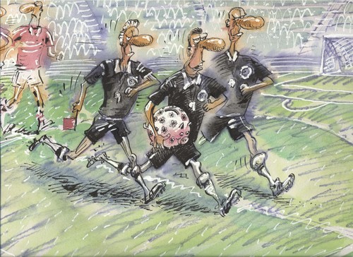 Cartoon: football (medium) by BIB tagged football