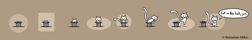 Cartoon: Cat in the hat yo (medium) by sebreg tagged cat,hat,silly,humor,fun