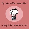 Cartoon: Lucky Stuffed Bunny (small) by sebreg tagged rabbit,bunny,silly,cute,humor,fun