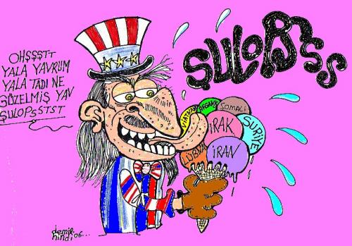 Cartoon: american (medium) by demirhindi tagged cartoon