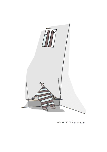 Cartoon: Inkompatibel (medium) by Mattiello tagged gefängnis,zelle,gefängnis,zelle,gefangener,knast,gefangen,insasse,häftling,kriminalität