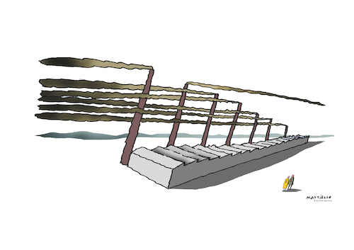 Cartoon: Rauchfahnen (medium) by Mattiello tagged rauch,feuer,kamine,rauchfahne,richtung,schlote,industrie,fabrik,umwelt,luftverschmutzung,rauch,feuer,kamine,rauchfahne,richtung,schlote,industrie,fabrik,umwelt,luftverschmutzung