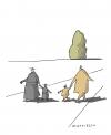Cartoon: Begegnung (small) by Mattiello tagged väter,söhne,zölibat,klerus