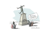 Cartoon: Gleichgewicht (small) by Mattiello tagged obama,denkmal,gleichgewichtsstörung