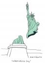 Cartoon: Independence Day (small) by Mattiello tagged freiheitsstatue,usa