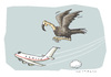 Cartoon: Nun fliegen sie wieder (small) by Mattiello tagged aschenwolke,luftverkehr,flugverbot,einnahmenausfälle,verluste,pleitegeier,fluggesellschaften