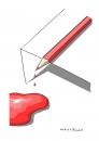 Cartoon: Rotstift (small) by Mattiello tagged rotstift schreibzeug atelier