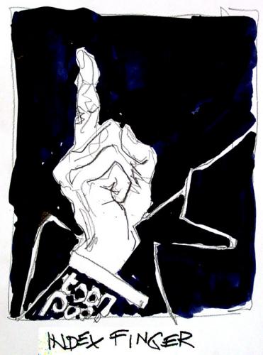 Cartoon: Forefinger (medium) by Marga Ryne tagged finger