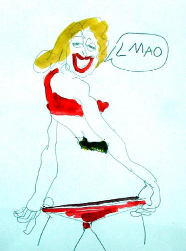 Cartoon: LMAO (medium) by Marga Ryne tagged no,tags