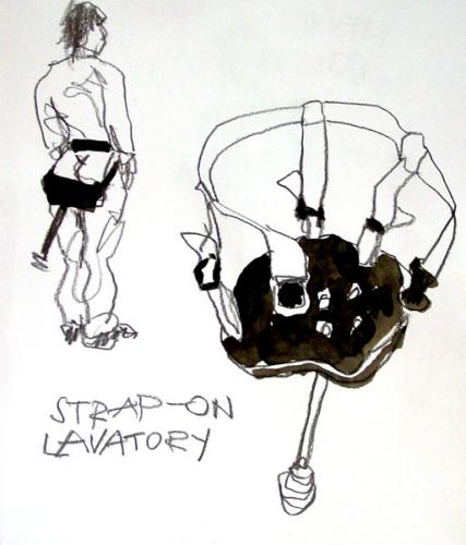 Cartoon: no trousers (medium) by Marga Ryne tagged hose