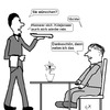 Cartoon: Nichts (small) by Edzard von Keitz tagged mann,kellner,restaurant,nicht,hamwer,nichts,nihilismus