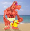 Cartoon: Menace Beach (small) by D-kay tagged beach,muscle