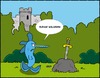 Cartoon: Schwertkampf (small) by sinnfrei-cartoons tagged schwertfisch,schwert,excalibur