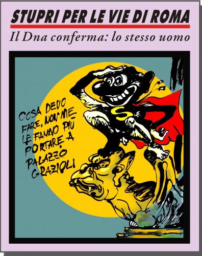 Cartoon: Berlugnik (medium) by yalisanda tagged roma,palazzo,grazioli,vie,dna,italy,politics,berlugnette,uomo,satira,comics,irony,umorismo,government