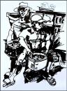 Cartoon: vietnamise fisherman (small) by yalisanda tagged fisherman asia vietnam work loading black white drawing body