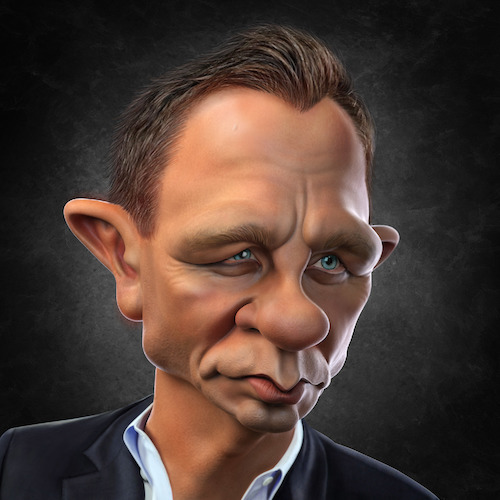 Cartoon: Daniel Craig (medium) by BehnamParan tagged jamesbond,actor