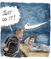 Cartoon: Just do it (small) by Piet_cartoonist tagged nike,children,work,just,do,it