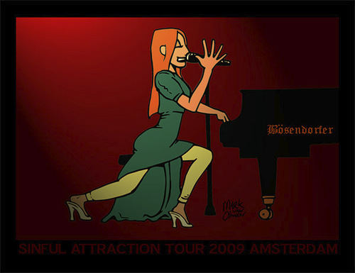 Cartoon: Tori Amos (medium) by vanolmen tagged tori,amis,cartoon,sinful