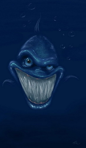 Cartoon: Bad fish (medium) by FredCoince tagged fish,bad