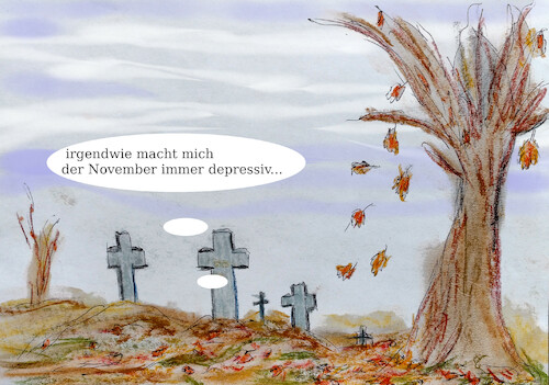 Cartoon: 11 (medium) by ab tagged herbst,monat