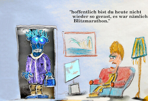 Cartoon: aktion (medium) by ab tagged polizei,verkehr,blitz,auto,geschwindigkeit,rasen