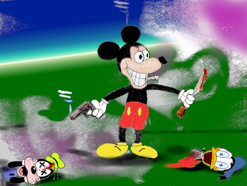 Cartoon: anything goes (medium) by ab tagged mickey,mouse,copyright,steamboat,walt,disney,end