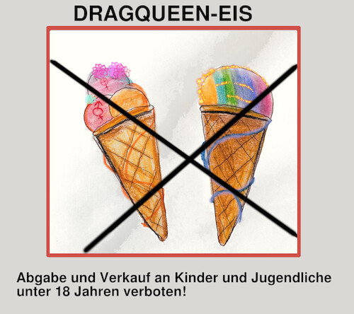 Cartoon: bayernhitze (medium) by ab tagged bayern,wahl,geschlecht,queer,lgbt,söder,hubsi,sommer,hitze,eis