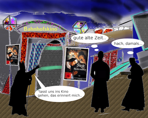 Cartoon: das wars (medium) by ab tagged kirche,priester,nonnen,kloster
