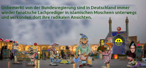 Cartoon: der wahre islam (medium) by ab tagged glaube,islam,moscheen,prediger