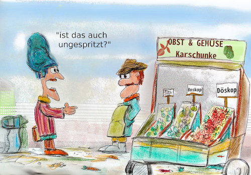 Cartoon: herbst 21 (medium) by ab tagged obst,essen,sorte,gifte