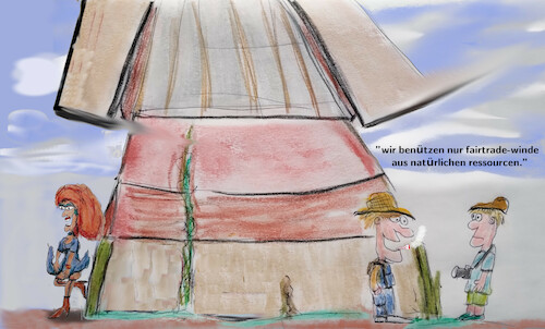 Cartoon: holland (medium) by ab tagged energie,natur,wind,mühle