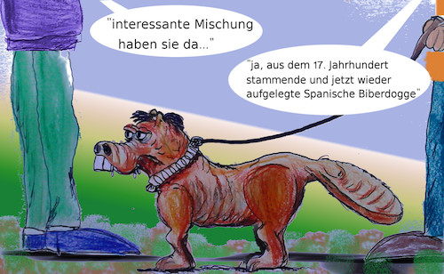 Cartoon: hunde hipster (medium) by ab tagged hunde,rasse,züchtung,hip,instyle